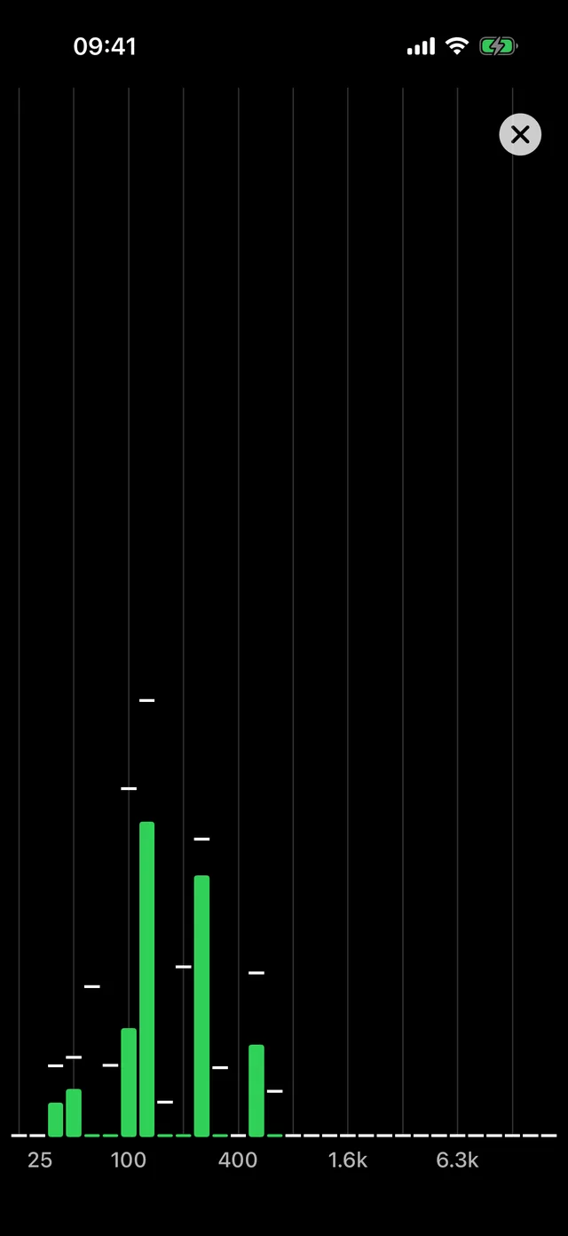 RTA with 1/3 octave bands